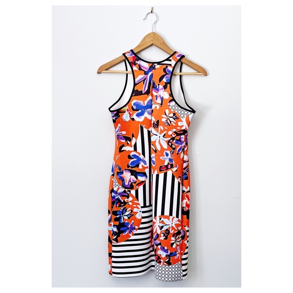 Clover Canyon Floral Discs Neoprene Dress S - Picture 7 of 16